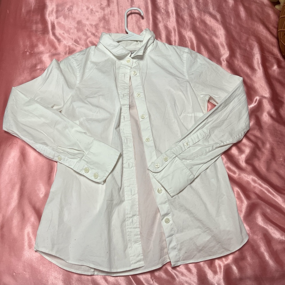 Classic White Button-Up Shirt